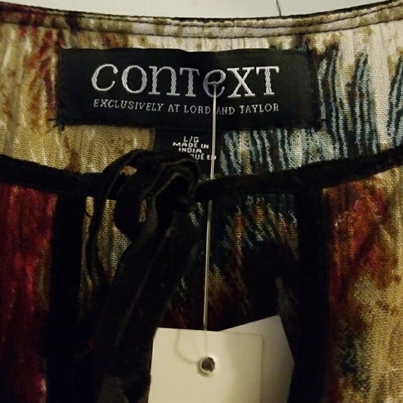 Context multi color long sleeve dress - Picture 3 of 4